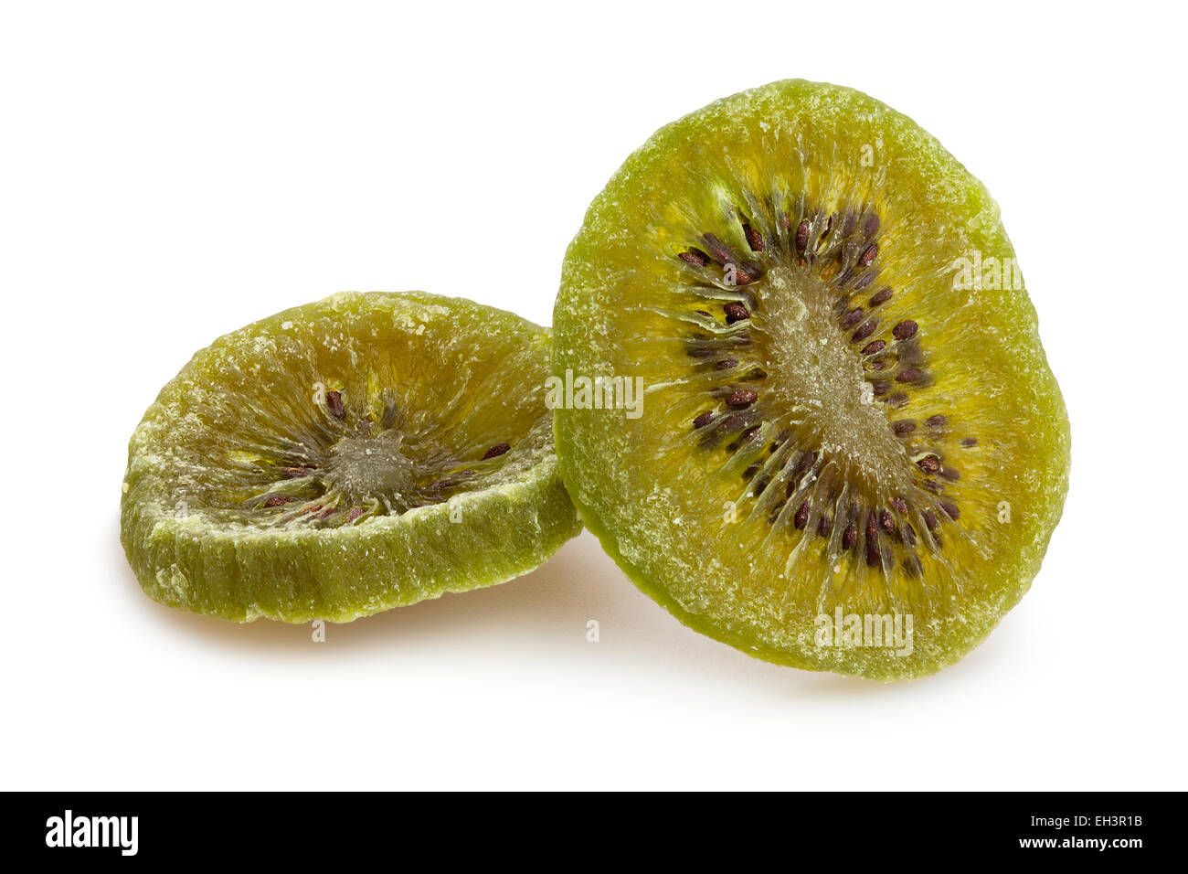 Essiccato kiwi isolato Foto Stock
