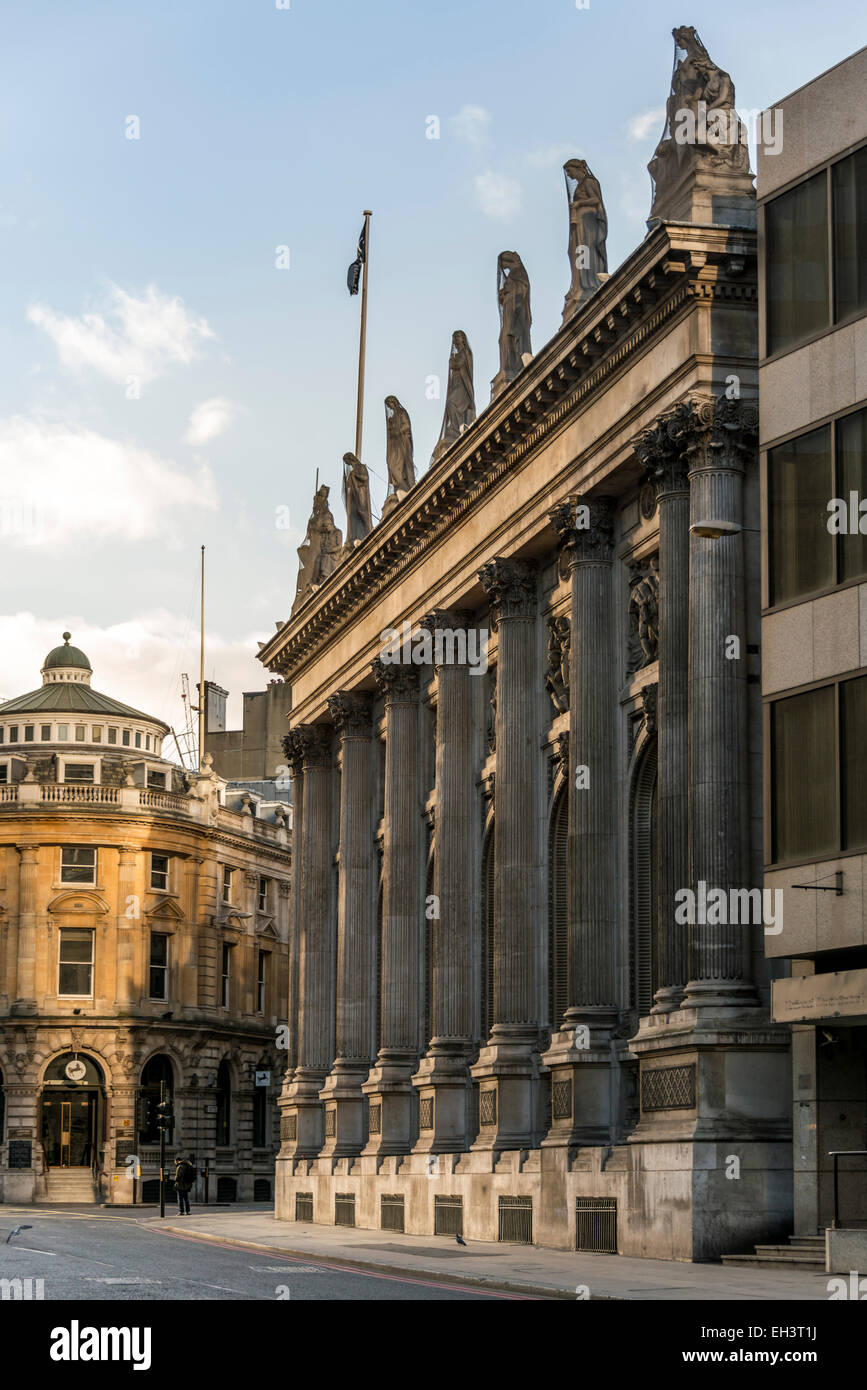 La Gibson Hall nella città di Londra è stato progettato da John Gibson nel 1862 in stile classico come una sede per una banca Foto Stock