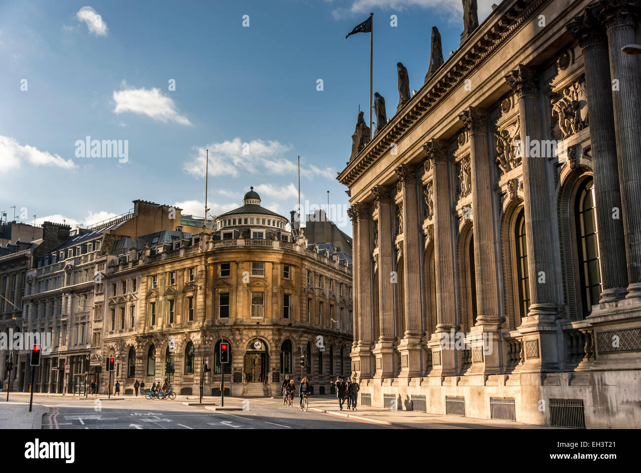 La Gibson Hall nella città di Londra è stato progettato da John Gibson nel 1862 in stile classico come una sede per una banca Foto Stock