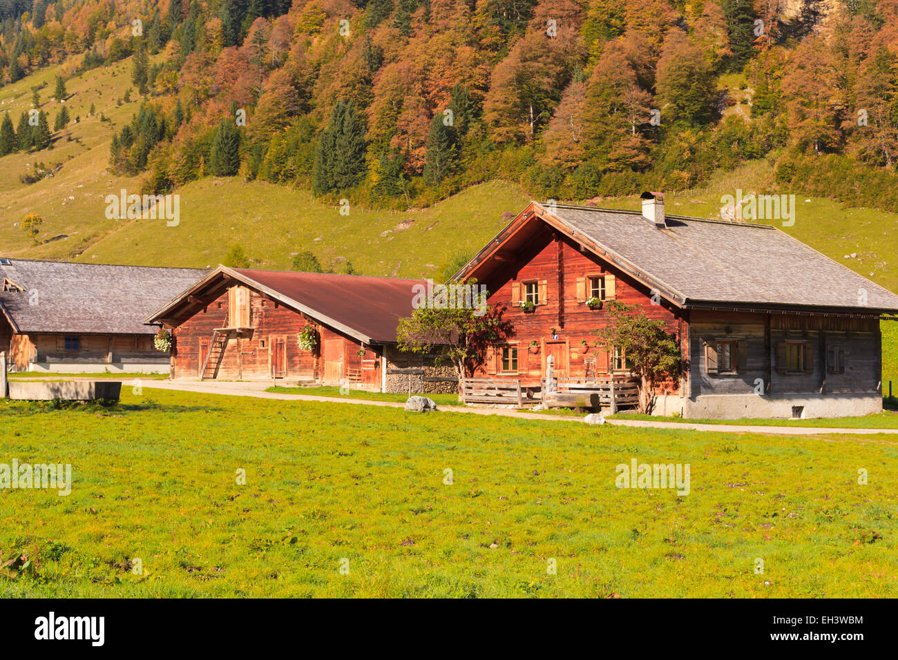 Il Engalm nel Karwendel Foto Stock