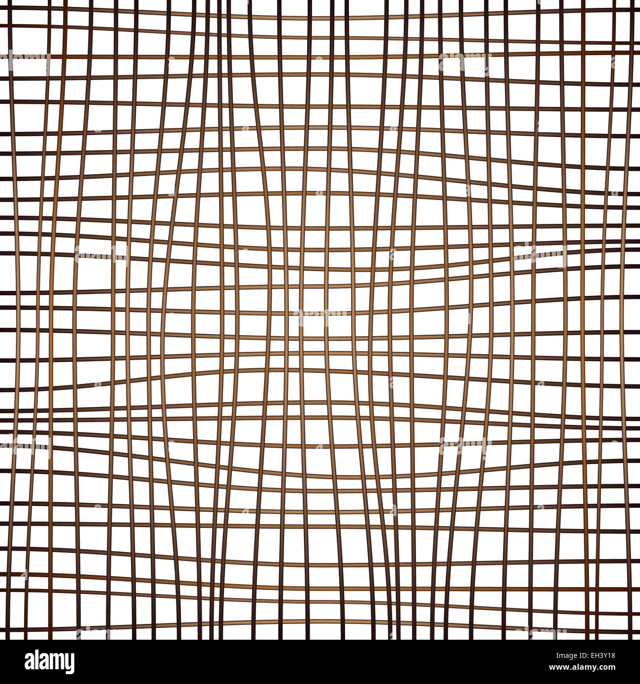 Curva marrone grid Foto Stock
