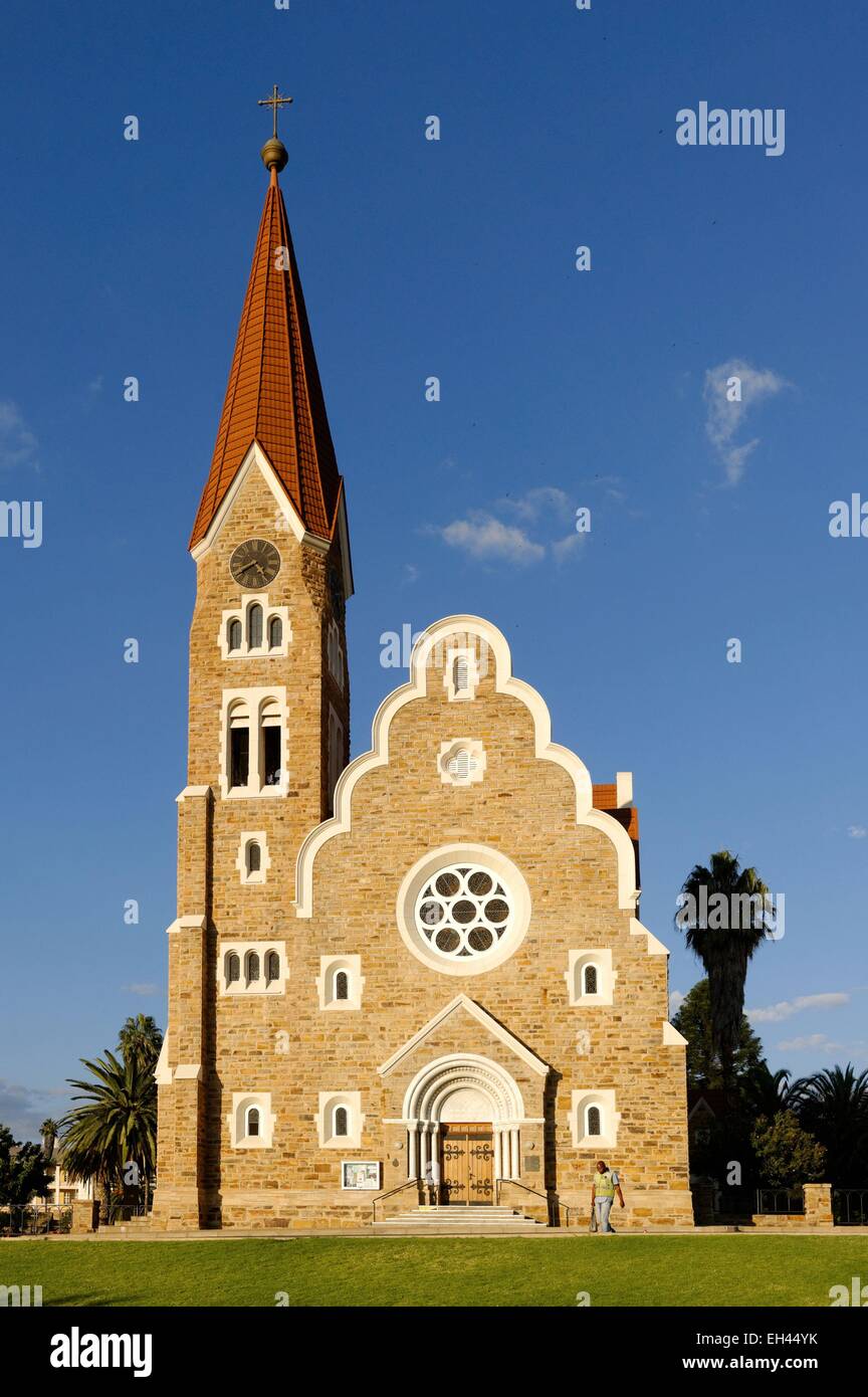 La Namibia, regione di Khomas, Windhoek, Christchurch, Luteran chiesa Foto Stock