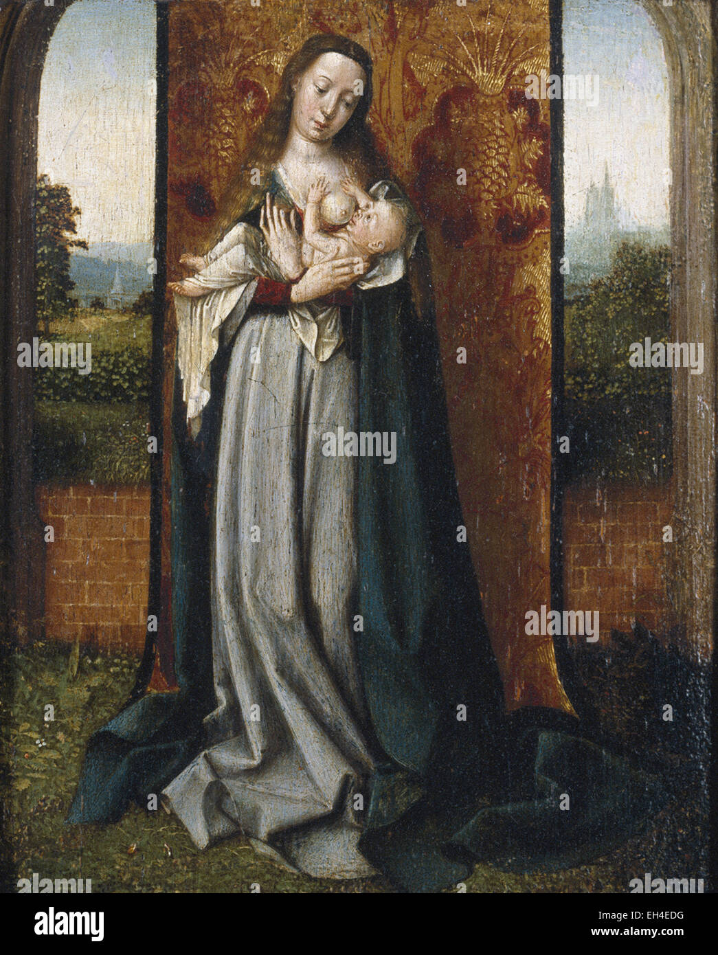 Jan Provost della Vergine e il bambino Foto Stock