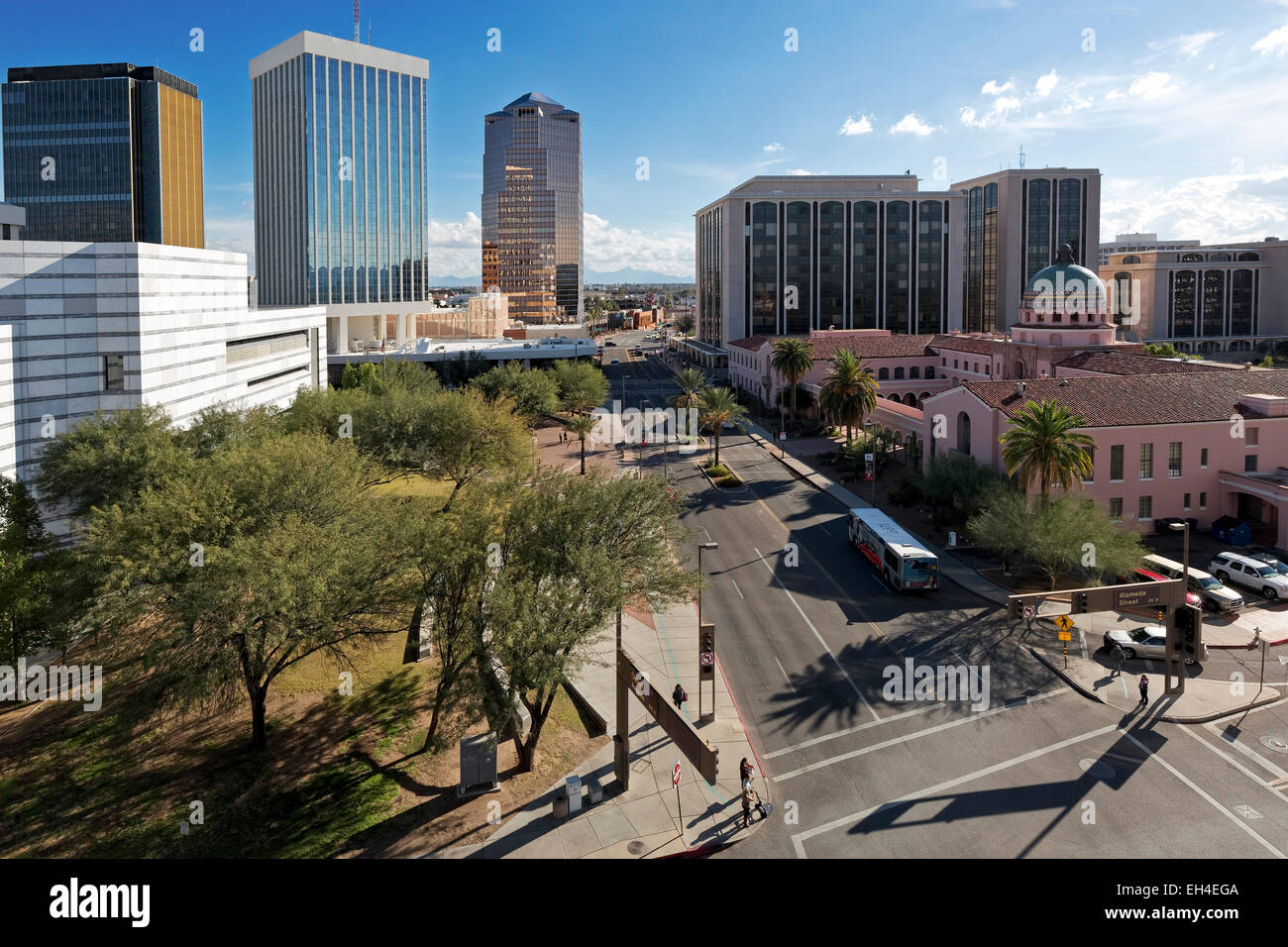 Centro cittadino di Tucson, Arizona Foto Stock