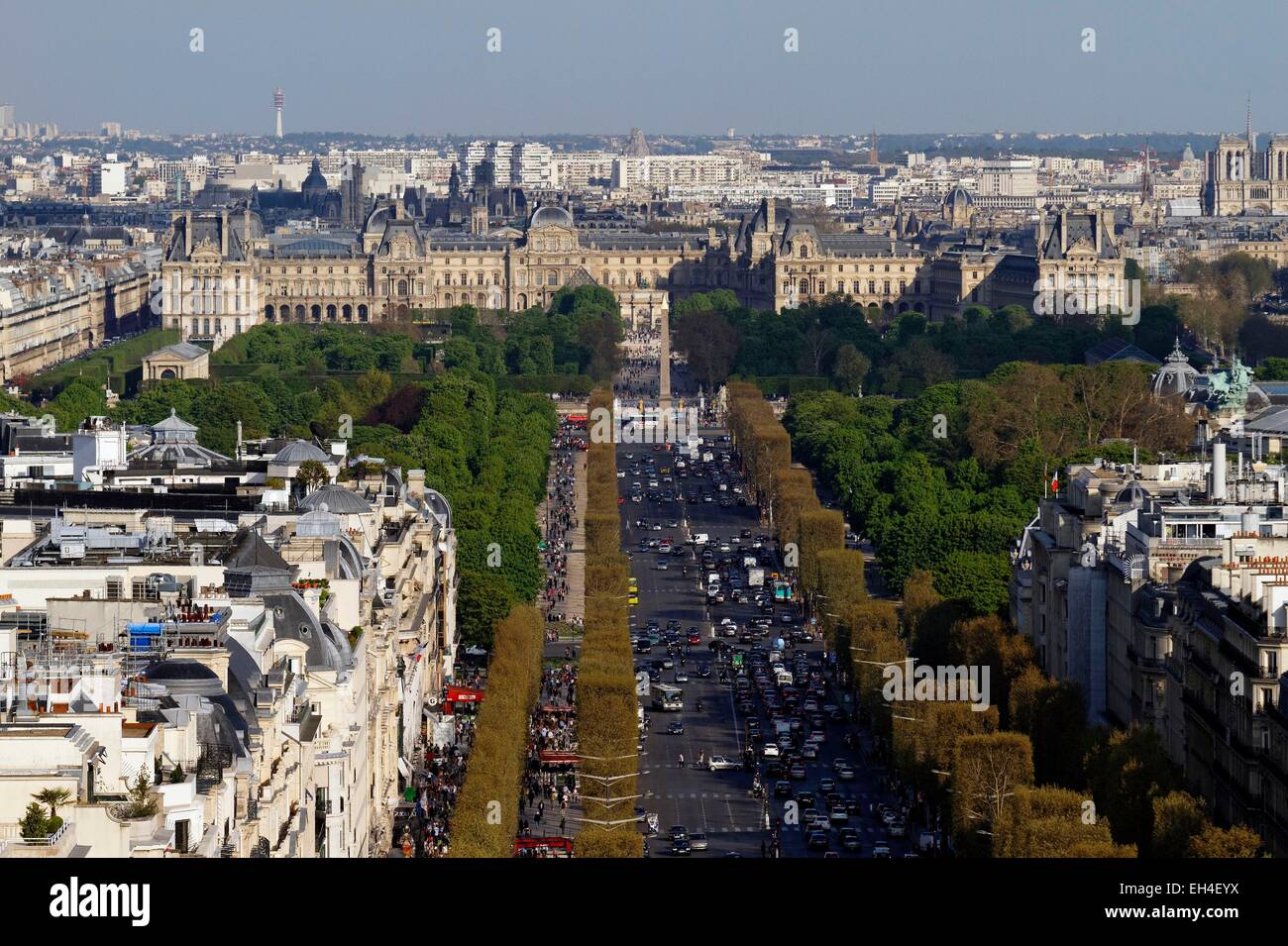 Francia, Parigi, Champs-Elysees Foto Stock