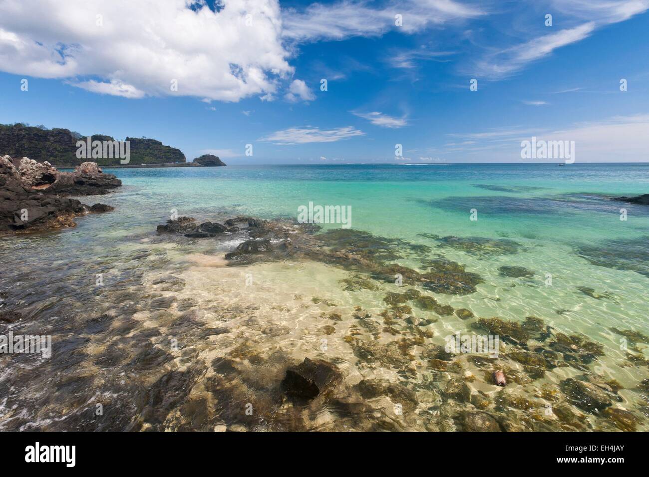 Maurizio Costa Sud Occidentale, Black River District, la roccia di Macondé Foto Stock