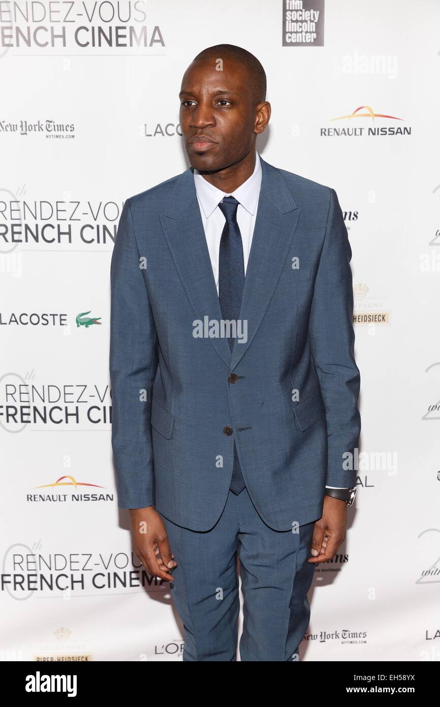 New York, NY, STATI UNITI D'AMERICA. 6 Mar, 2015. Abd Al Malik presso gli arrivi per Rendez-Vous con Cinema francese apertura notturna Premiere di 3 cuori/3 Coeurs, Alice Tully Hall presso il Lincoln Center di New York, NY Marzo 6, 2015. Credito: Jason Smith/Everett raccolta/Alamy Live News Foto Stock