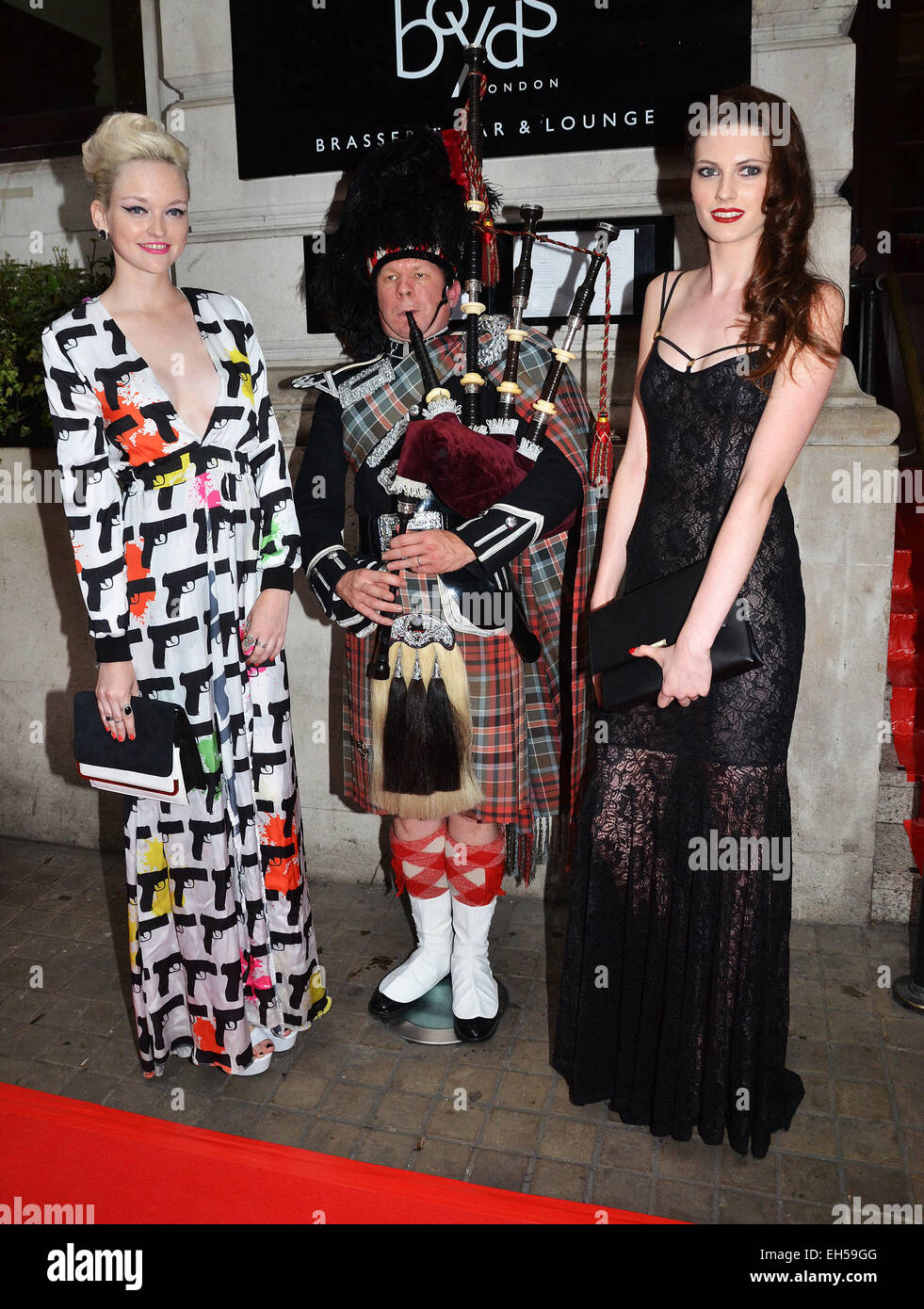 Scottish Fashion Awards 2014 tenutasi a 8 Northumberland Avenue - all'esterno degli arrivi con: Guest dove: Londra, Regno Unito quando: 01 Set 2014 Foto Stock