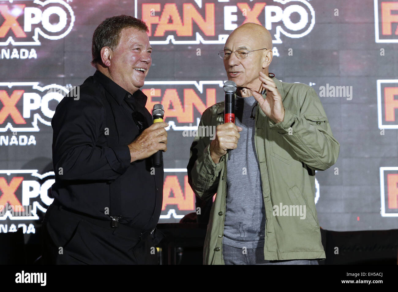 2014 FanExpo al Metro Toronto Convention Center. Dotato di: William Shatner,Patrick Stewart dove: Toronto, Canada quando: 31 Ago 2014 Foto Stock