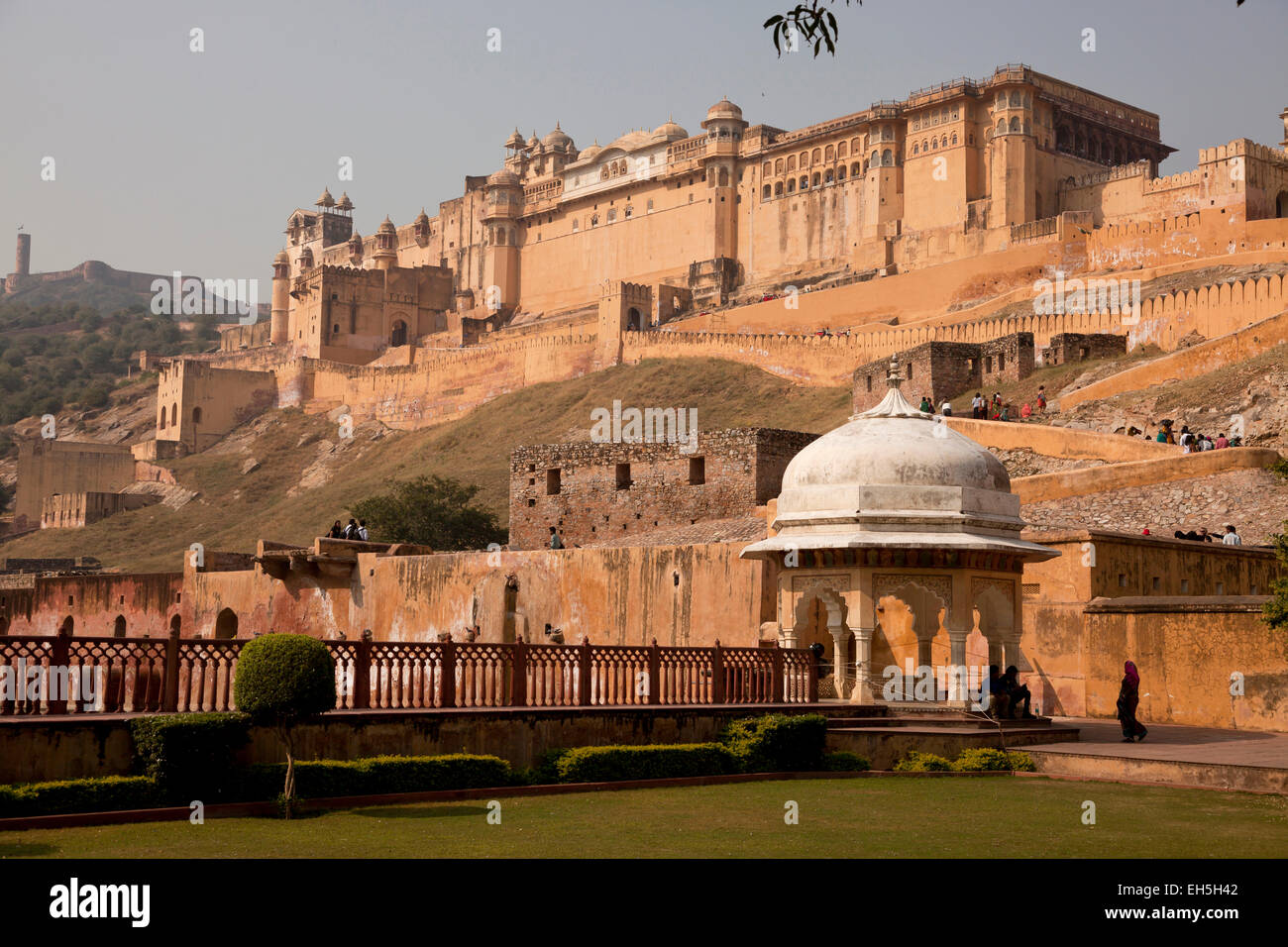 Amer Palace o Forte Amber, Jaipur, Rajasthan, India, Asia Foto Stock