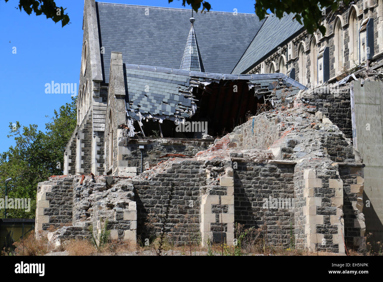2011 dal sisma la cattedrale di Christchurch in Nuova Zelanda Foto Stock