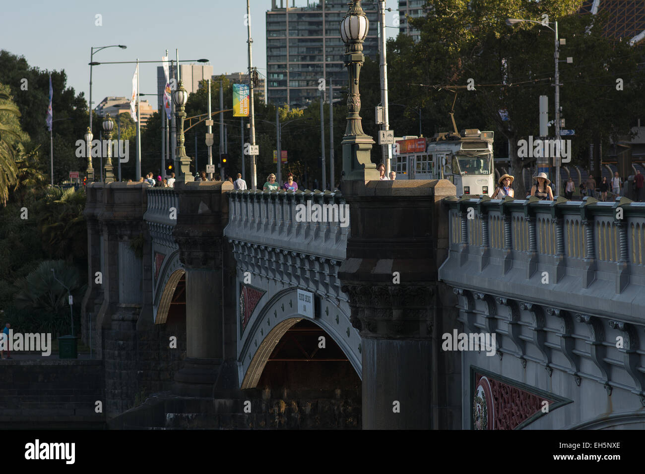 Princess Bridge Melbourne Australia Foto Stock