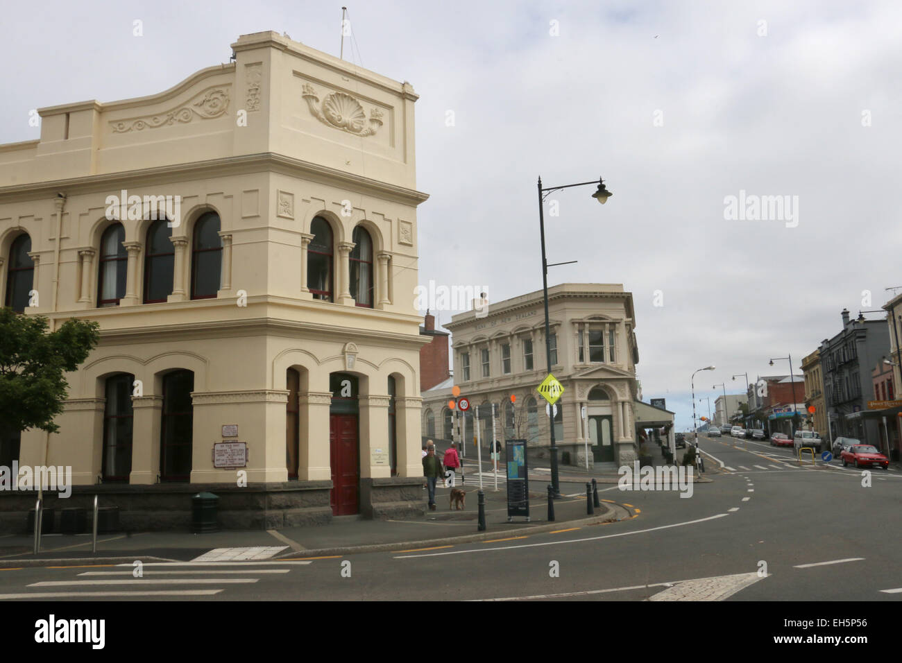 Gli edifici storici di Port Chalmers Nuova Zelanda Foto Stock