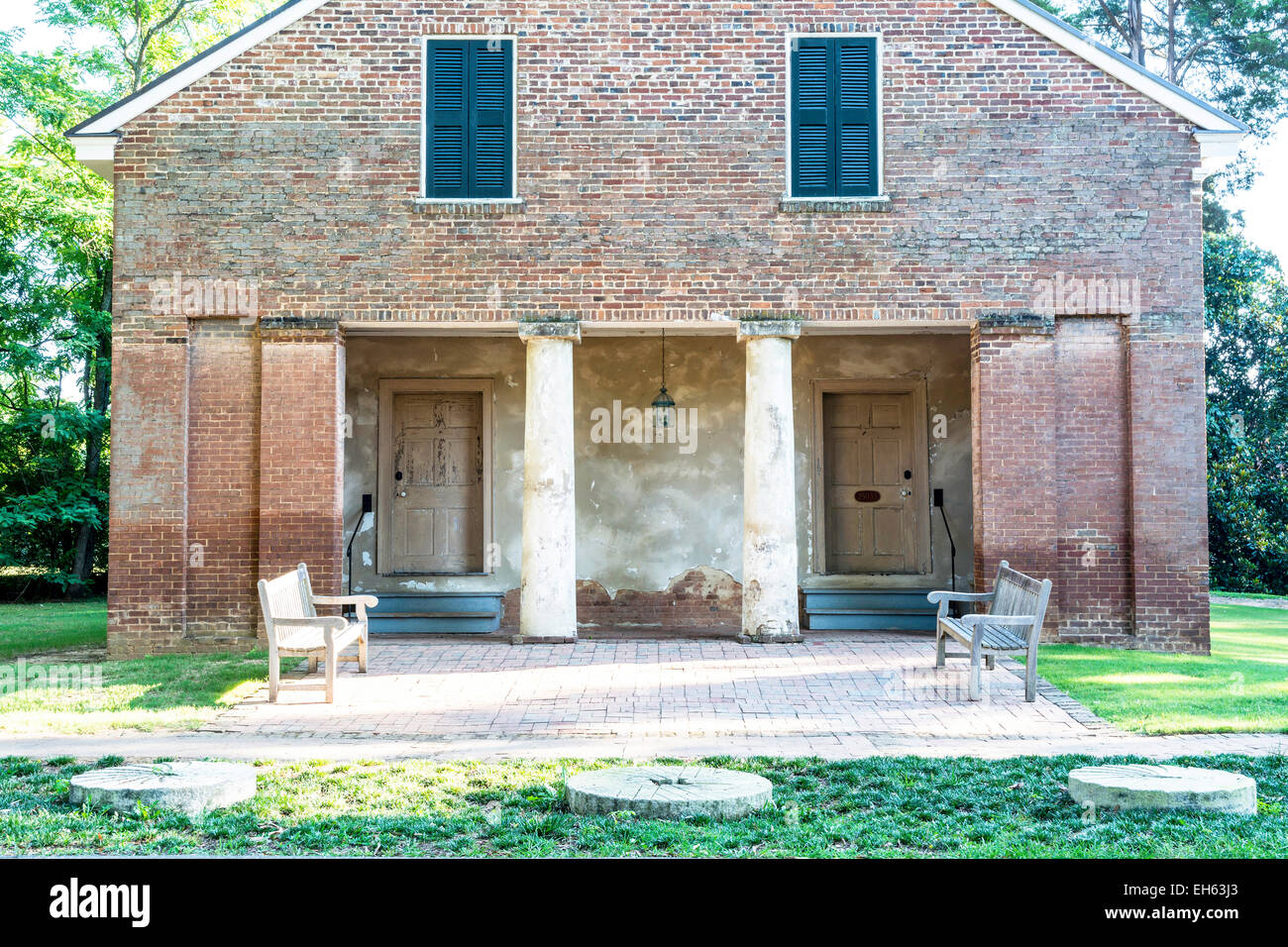 Cortile della Chiesa da qualche parte in Alabama Foto Stock