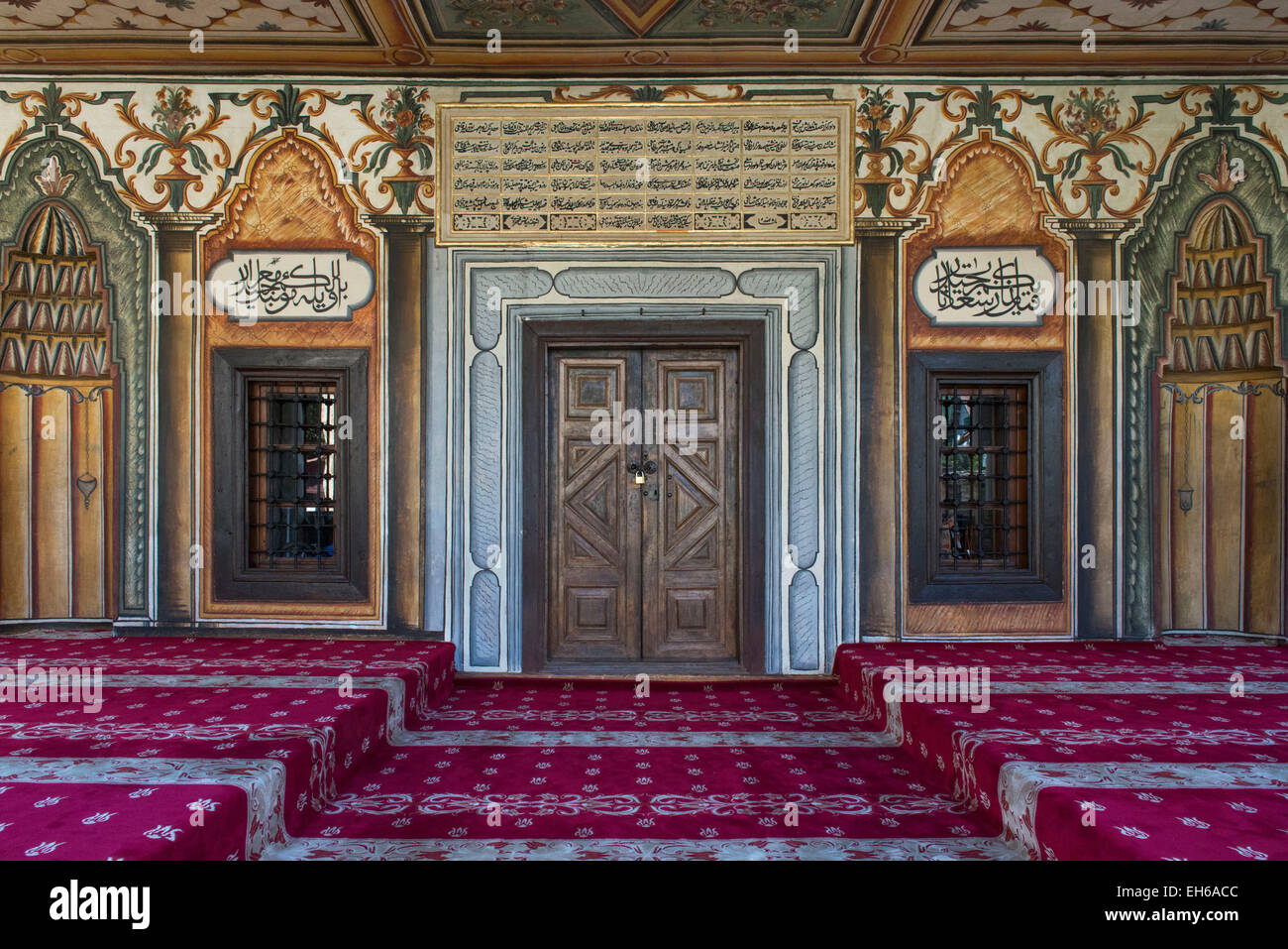 Ingresso, Šarena Džamija o Pasha Djamija, Tetovo Foto Stock