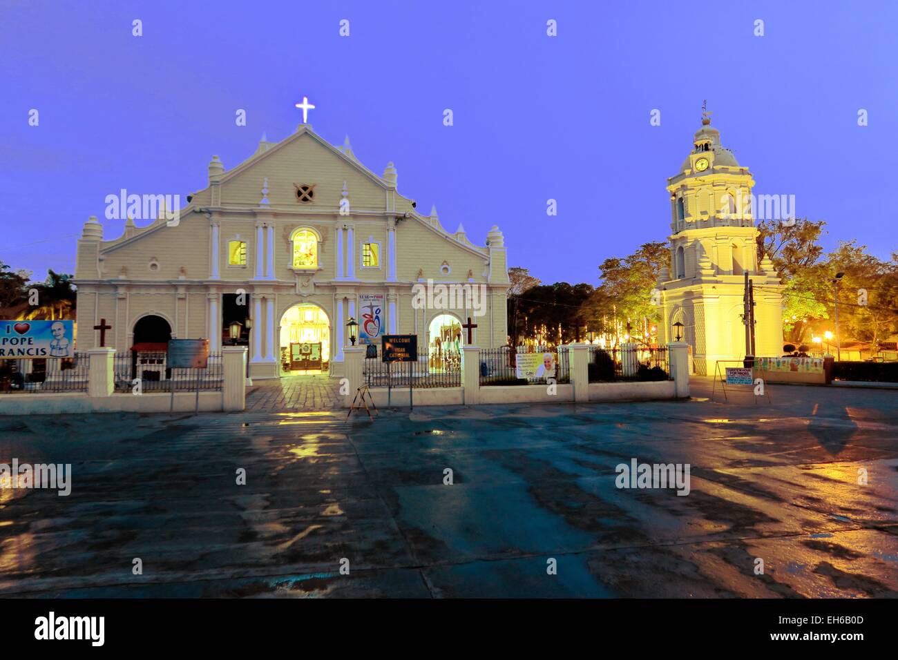 Vigan Cattedrale coloniale in Vigan, Filippine Foto Stock