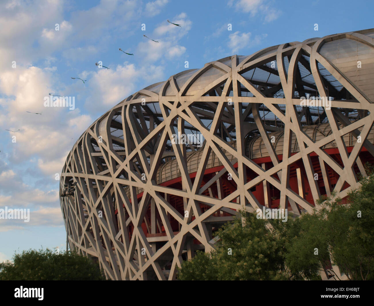 Birdsnest a Pechino, Cina, Stadio Olimpico Foto Stock