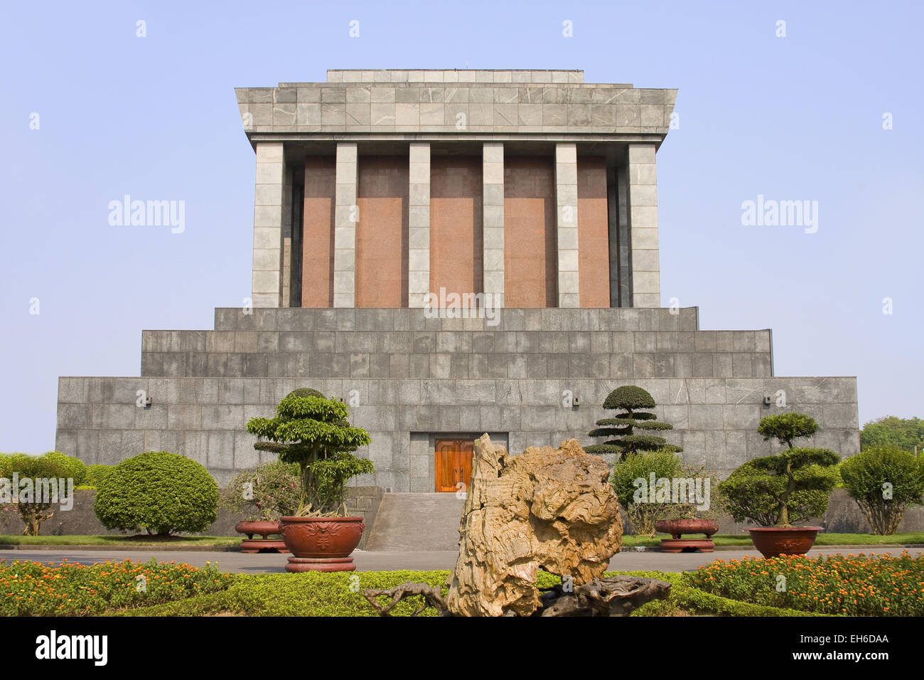 Mausoleo di Ho Chi Minh ad Hanoi, Vietnam Foto Stock