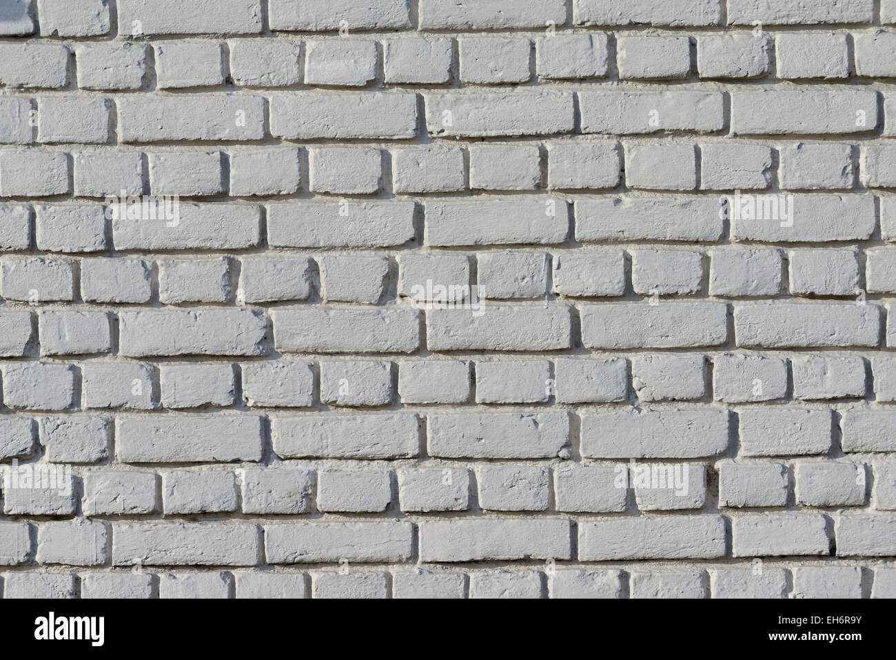 Bianco PARETE DI MATTONI Foto Stock