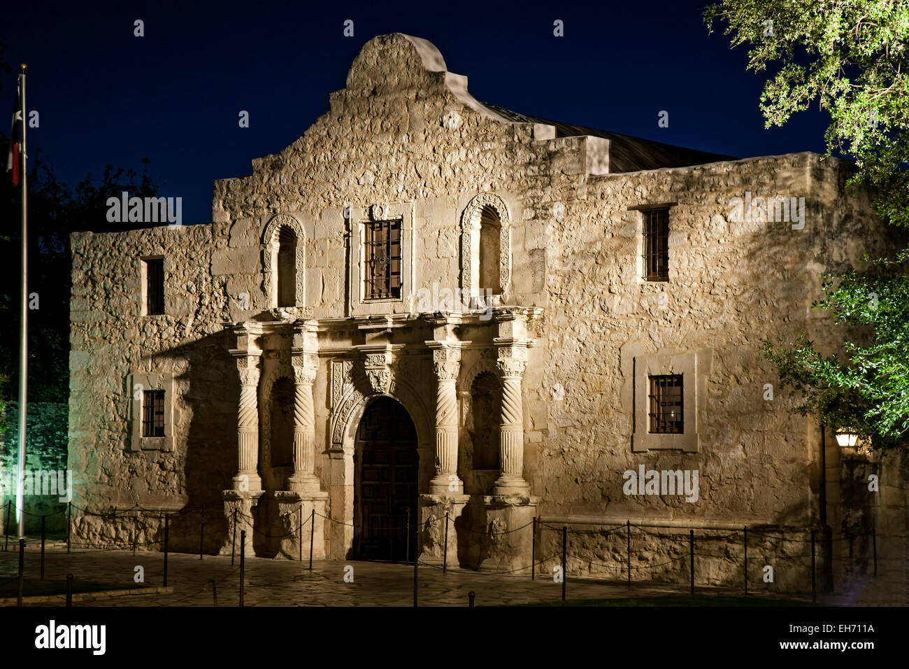 La Alamo (la missione di San Antonio de Valero), San Antonio, Texas, Stati Uniti d'America Foto Stock