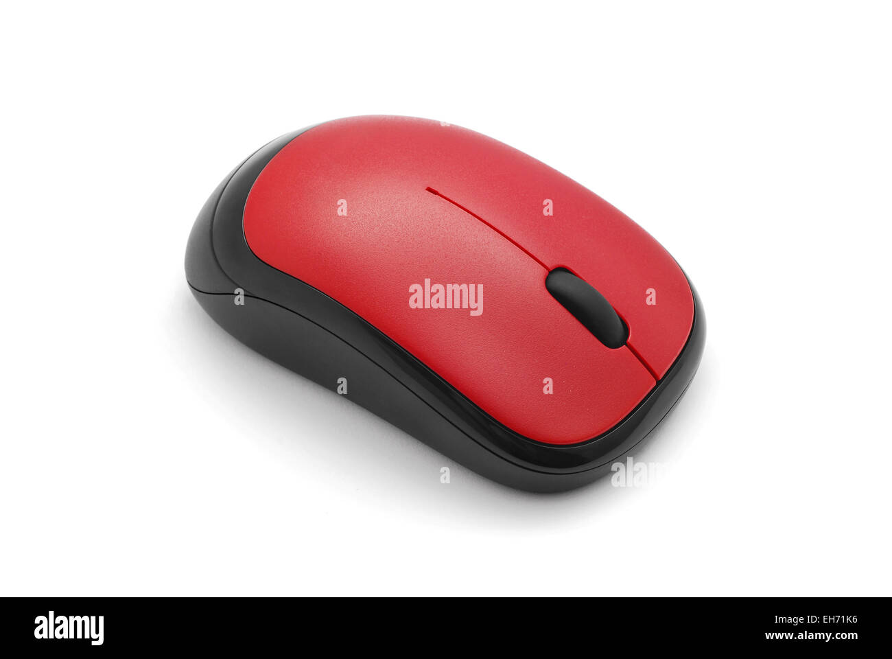 Il computer wireless mouse su bianco Foto Stock