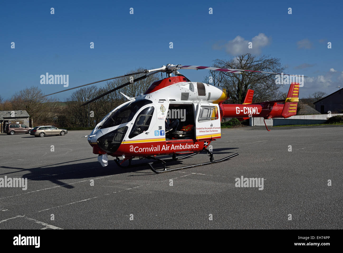 Cornovaglia Air Ambulance elicotteri. Questo è uno dei due nuovi MD902 Explorer elicotteri messi in servizio nel gennaio 2015. Foto Stock