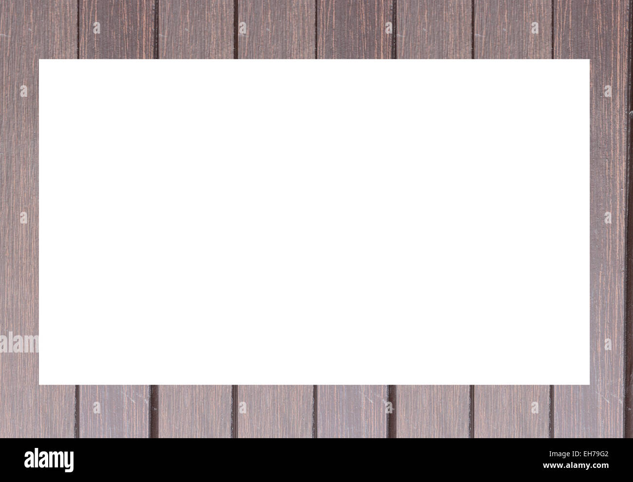 Il vecchio telaio di legno isolato su sfondo bianco. Foto Stock