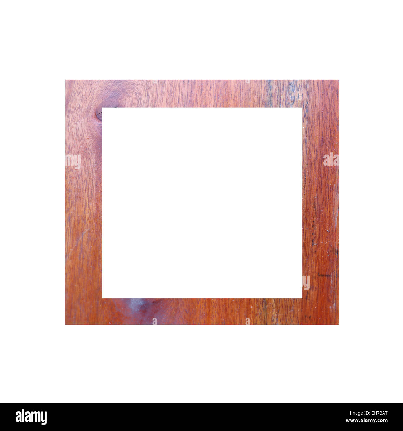 Il vecchio telaio di legno isolato su sfondo bianco. Foto Stock