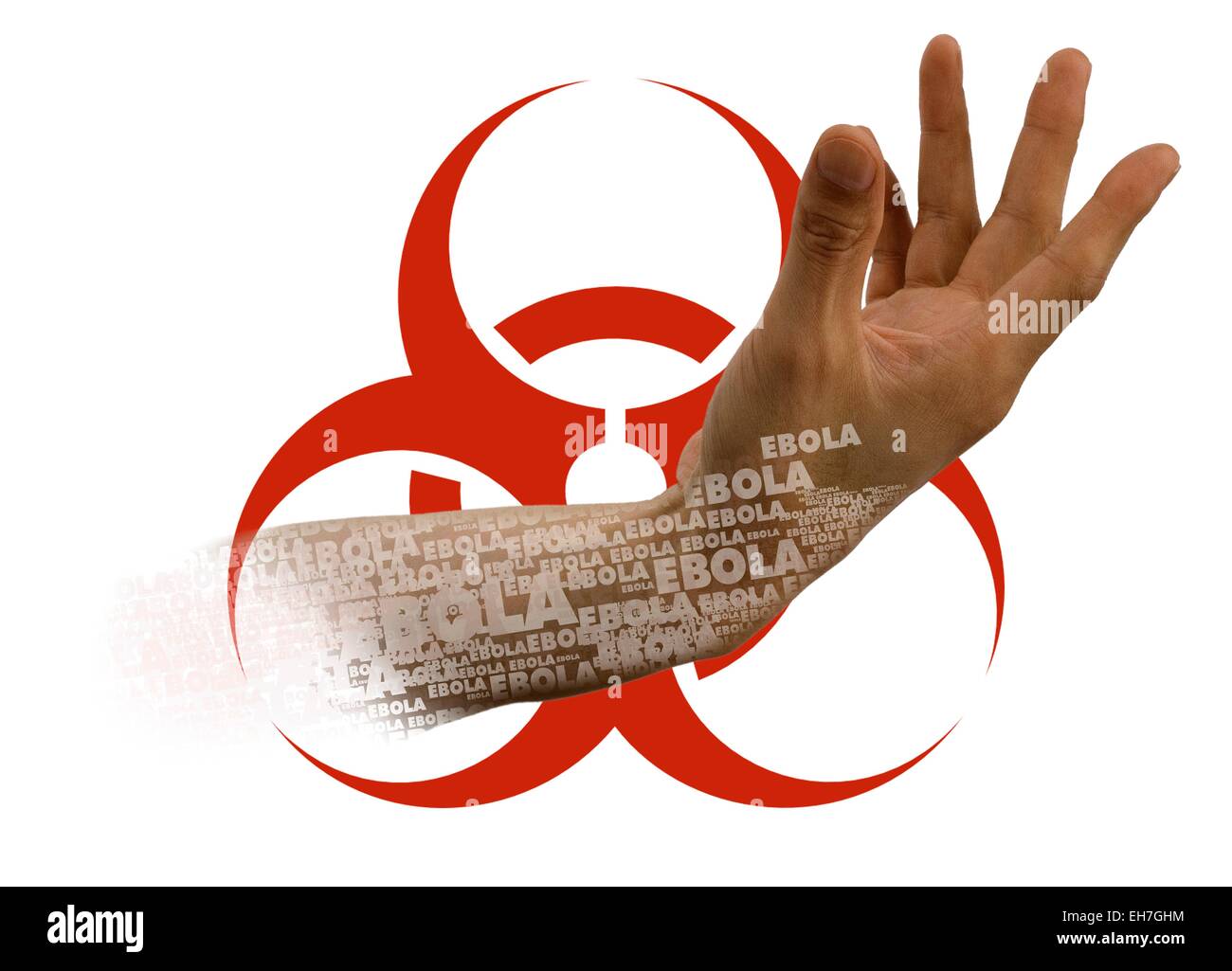 Epidemia di Ebola, immagine concettuale Foto Stock