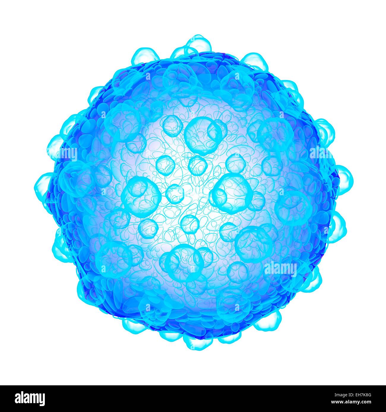 Virus, illustrazione concettuale Foto Stock