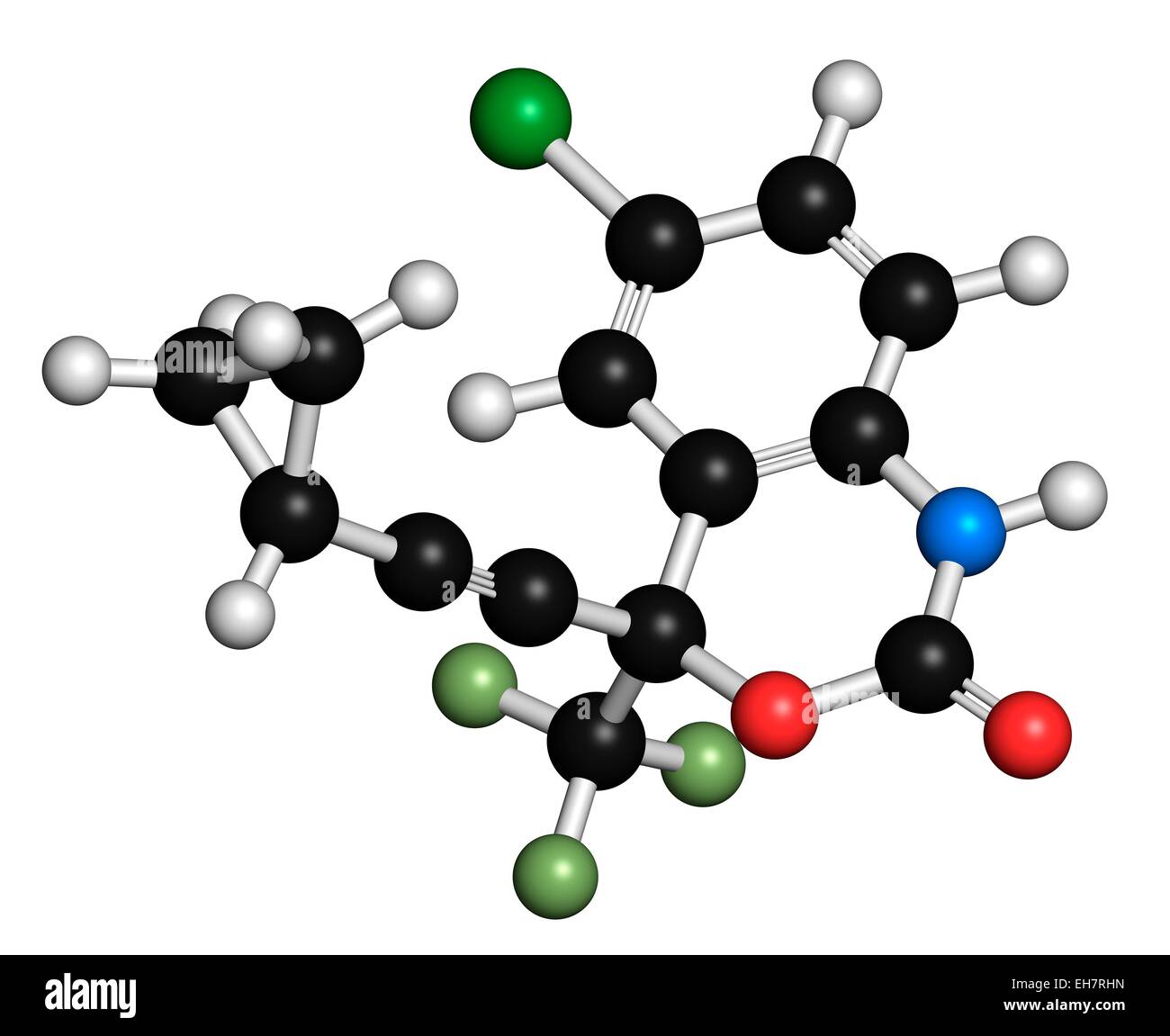 Efavirenz HIV molecola di farmaco Foto Stock