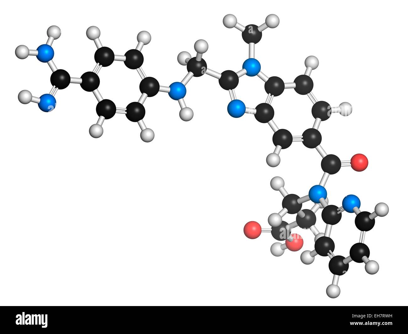 Dabigatran anticoagulante molecola di farmaco Foto Stock
