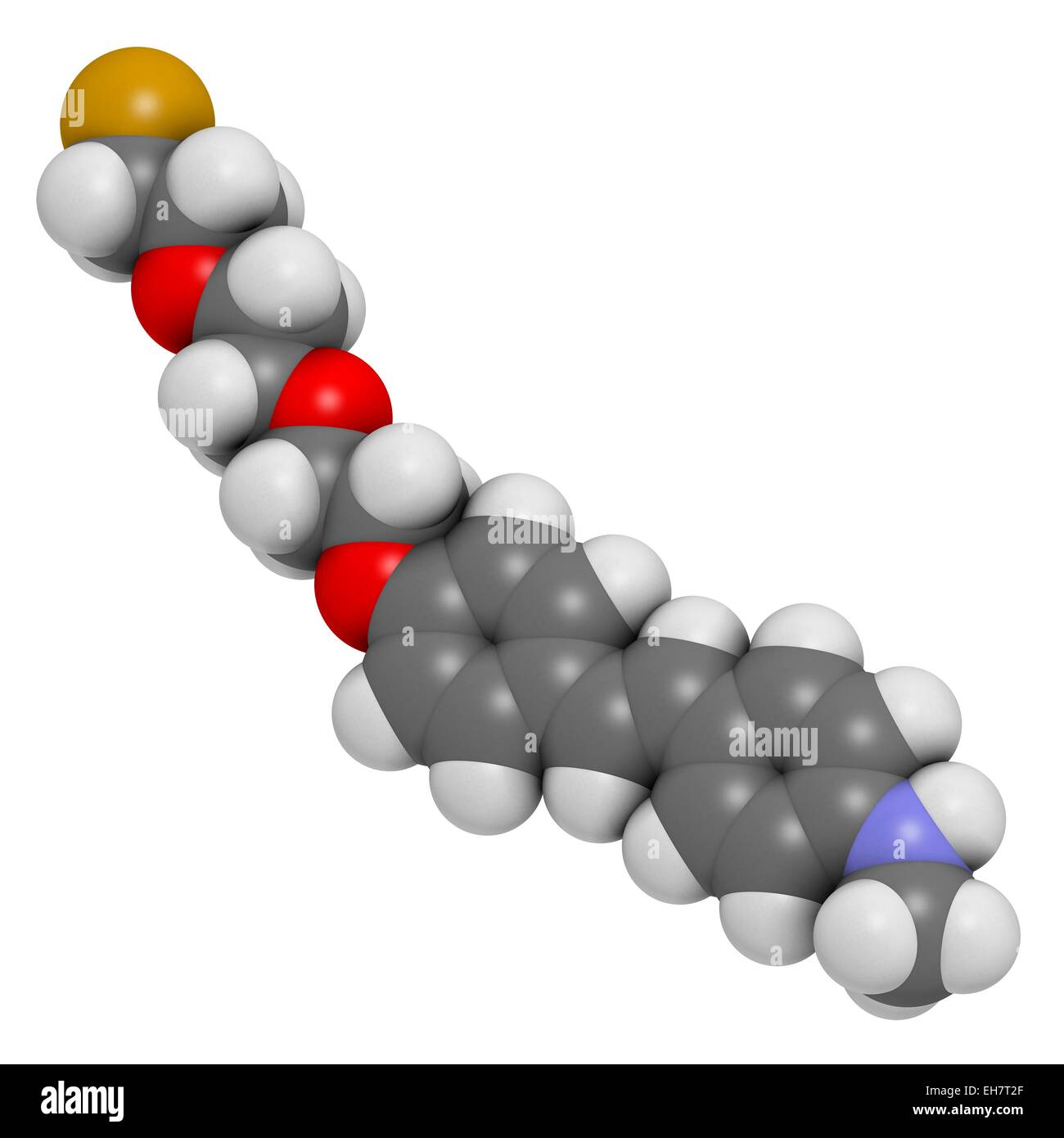 Florbetaben molecola radiofarmaceutica Foto Stock