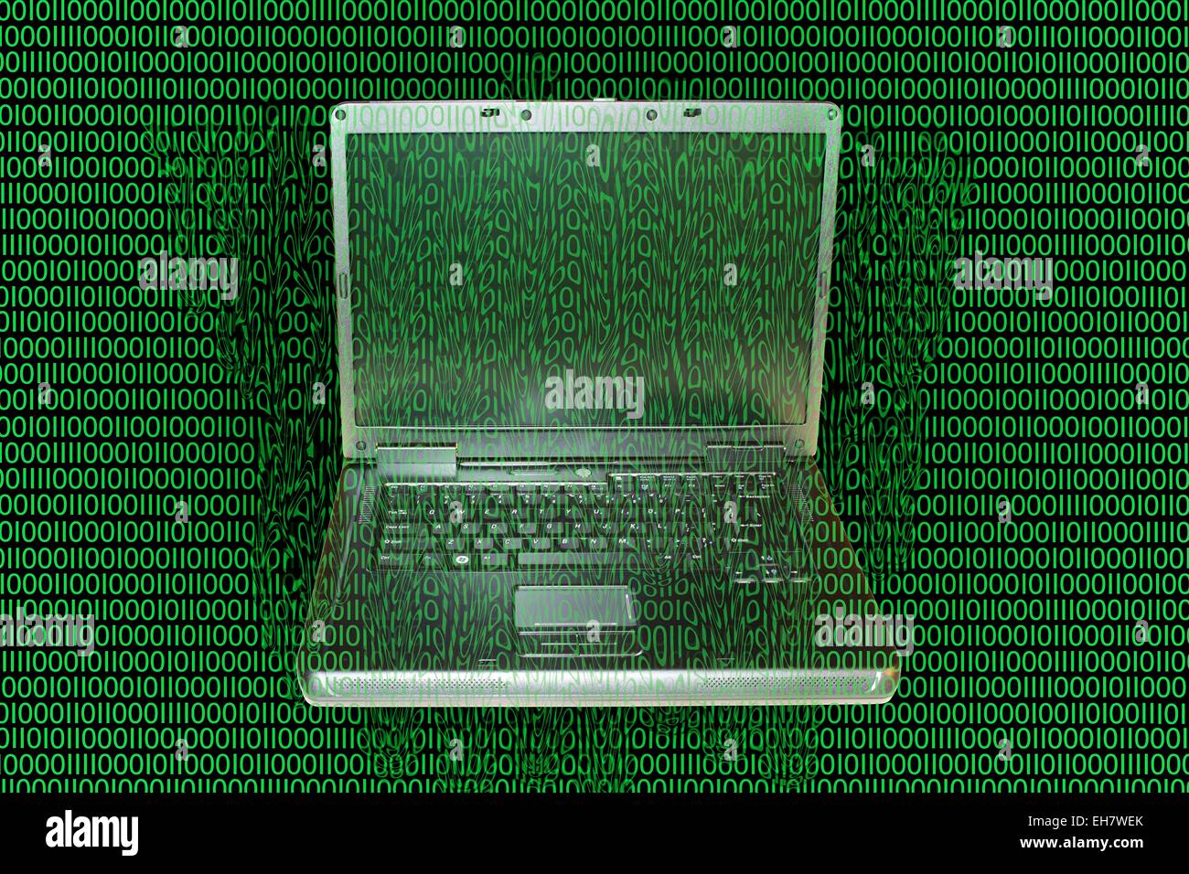 Digital Meltdown, illustrazione Foto Stock