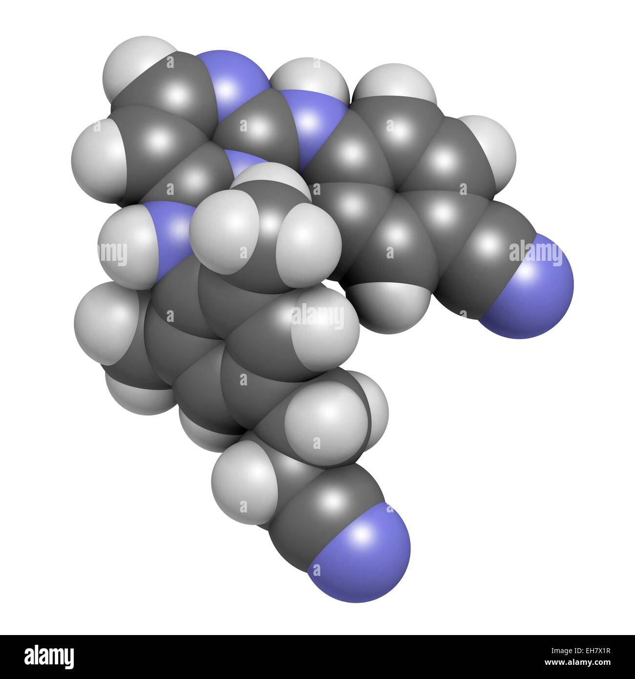 Rilpivirine HIV molecola di farmaco Foto Stock