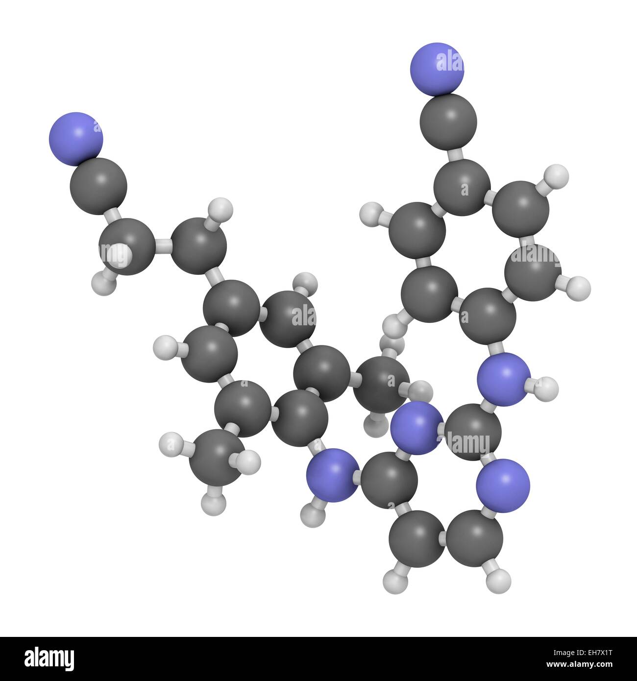 Rilpivirine HIV molecola di farmaco Foto Stock