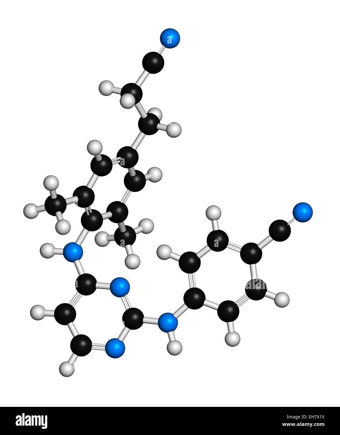 Rilpivirine HIV molecola di farmaco Foto Stock