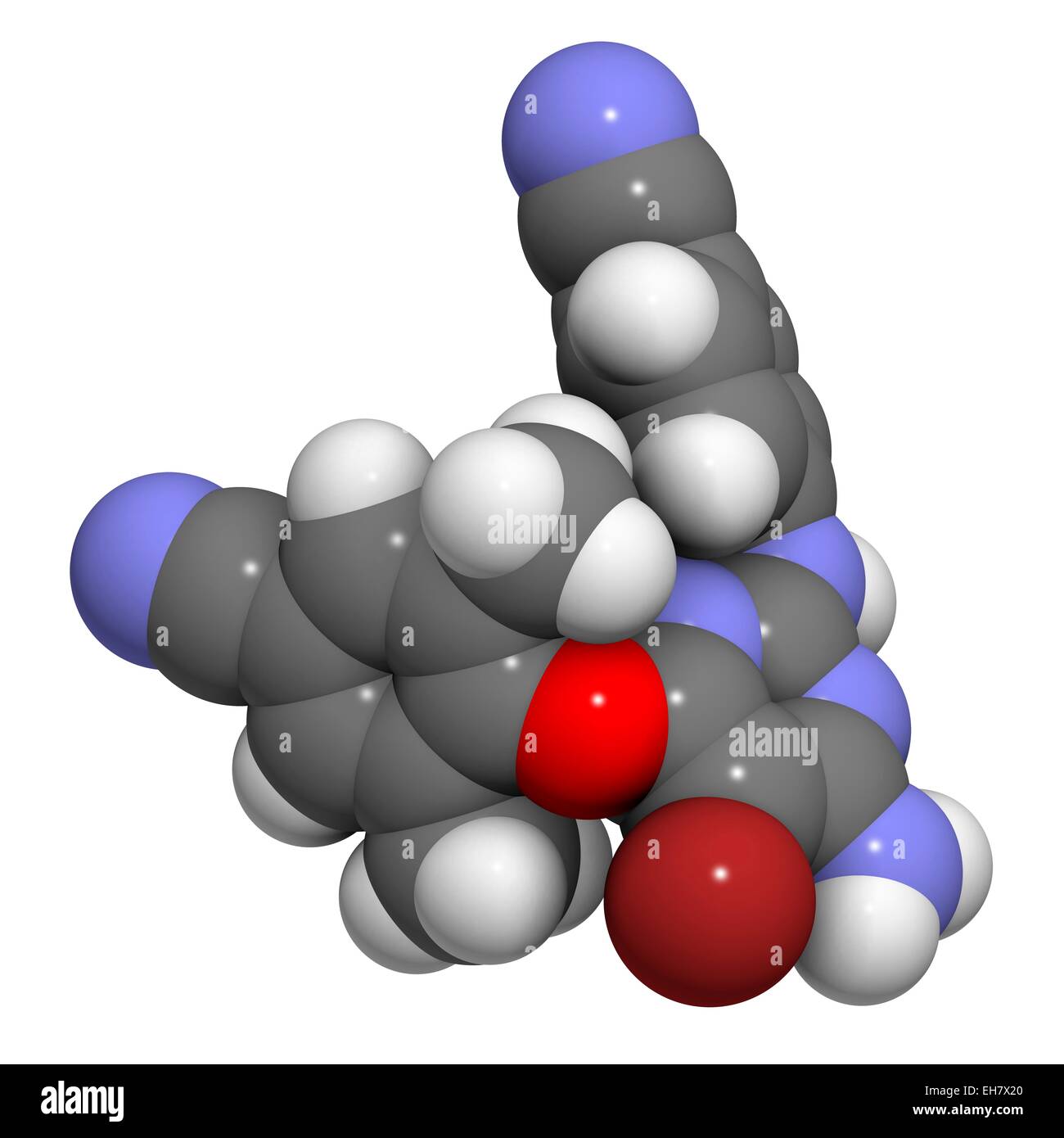 Etravirine HIV molecola di farmaco Foto Stock