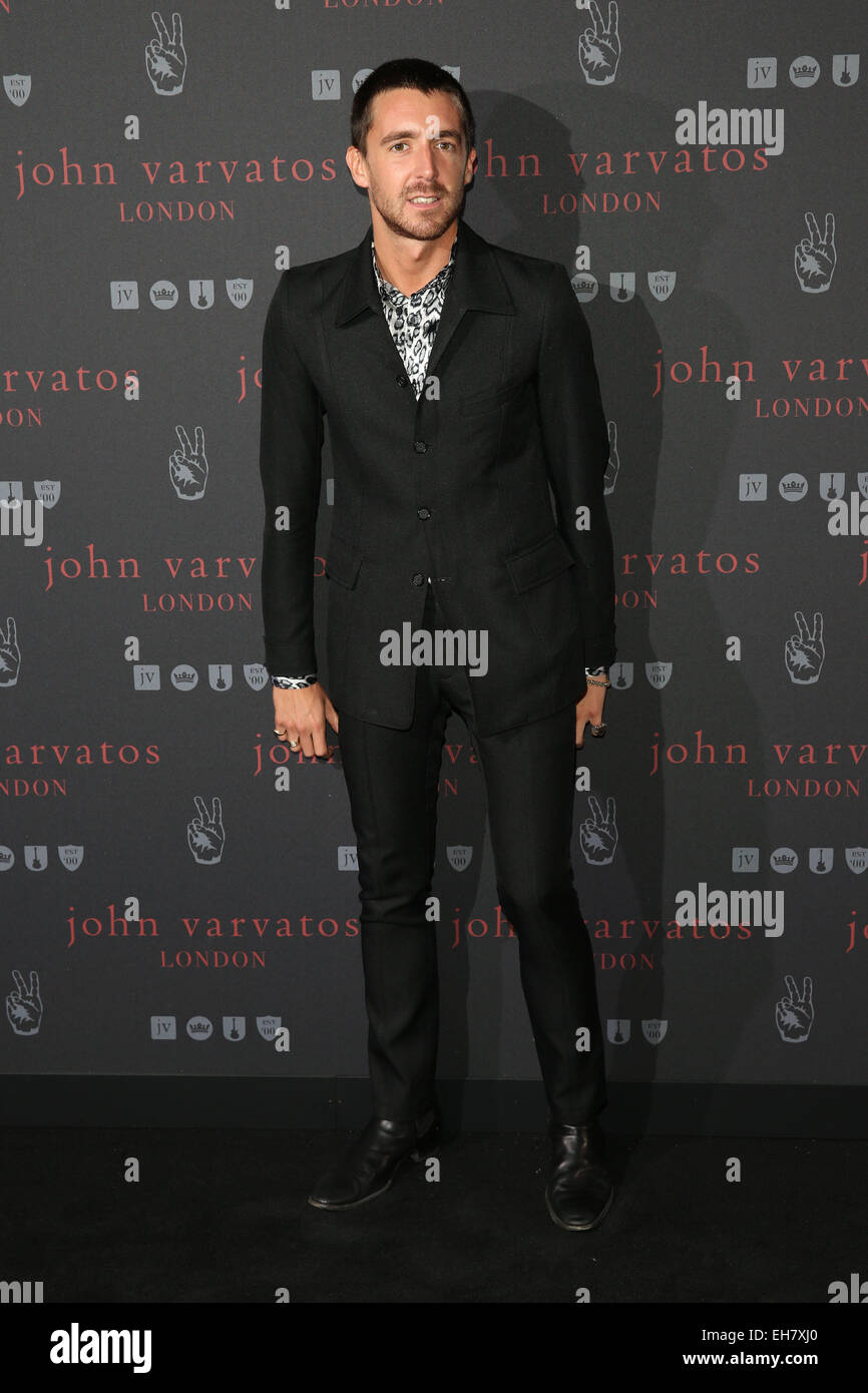 John Varvatos primo store europeo lancio - Arrivi con: Miles Kane dove: Londra, Regno Unito quando: 03 Set 2014 Foto Stock