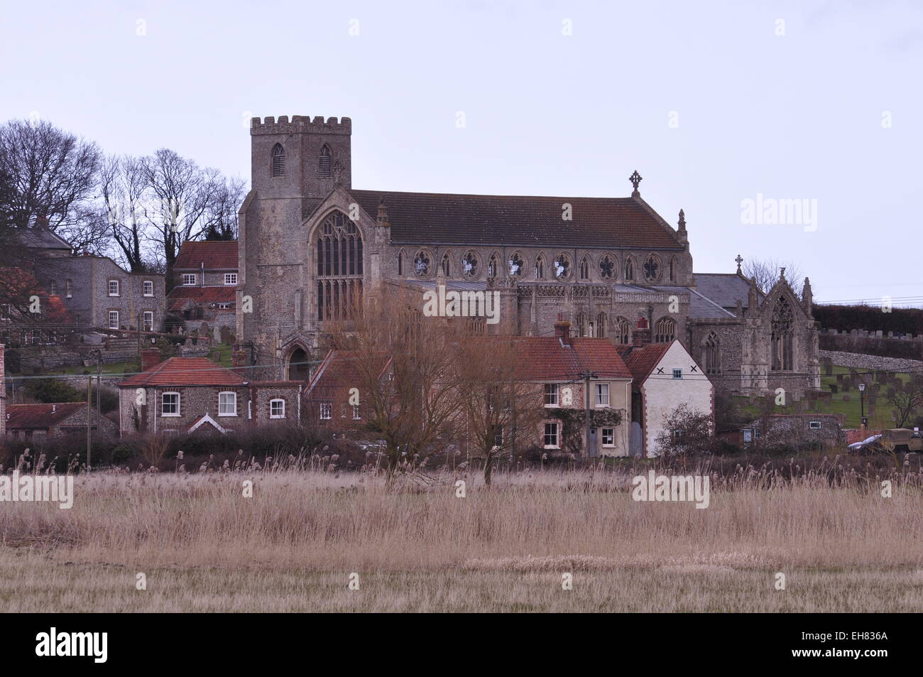 Chiesa di St Margaret Cley-next-mare, Norfolk, Inghilterra Foto Stock