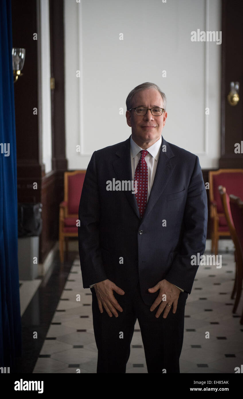 Manhattan, New York, Stati Uniti d'America. Mar 5, 2015. New York City Comptroller SCOTT STRINGER Giovedì, 5 marzo 2015. © Bryan Smith/ZUMA filo/Alamy Live News Foto Stock