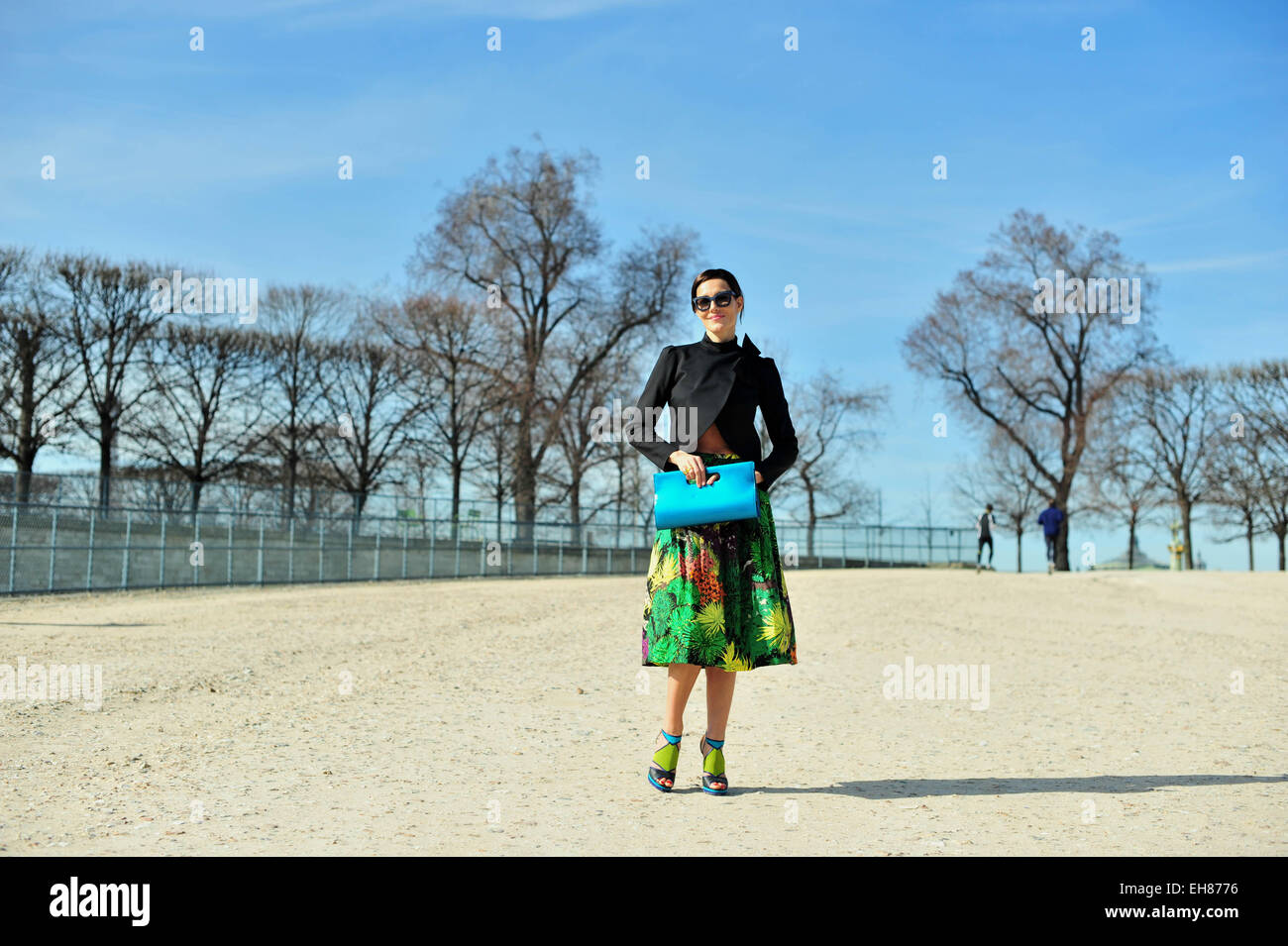 Blogger e modello Adriana Abascal arrivando al Issey Myake show di Parigi - 6 Marzo 2015 - Foto: Pista Manhattan/Celine Gaille /Mindesthonorar 50,- EUR/tariffa minima 50,- EUR/picture alliance Foto Stock