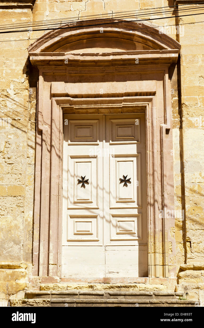 Porta ingresso, Maltese Cross, Malta Foto Stock