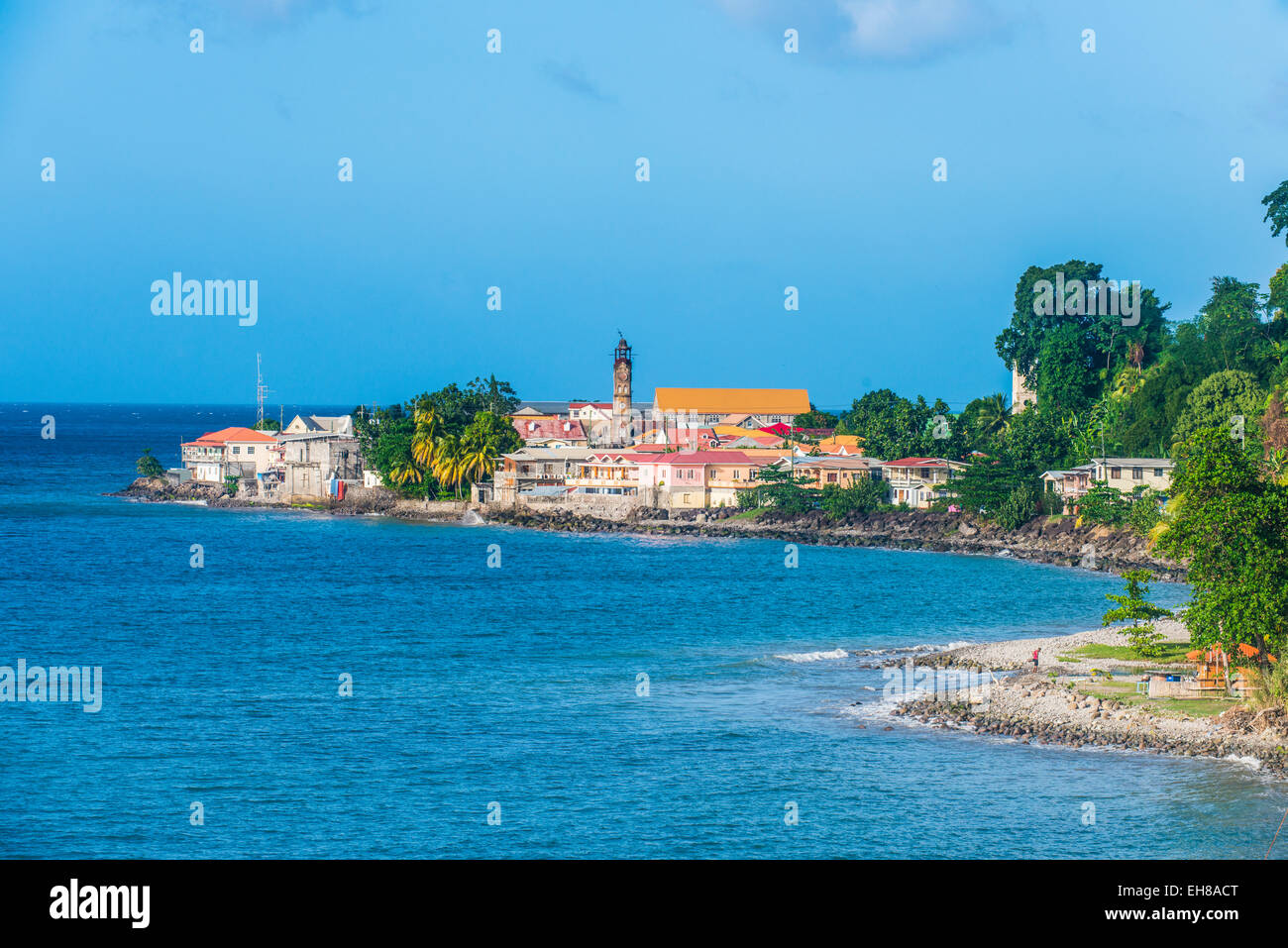 La città di Gouyave, Grenada, isole Windward, West Indies, dei Caraibi e America centrale Foto Stock