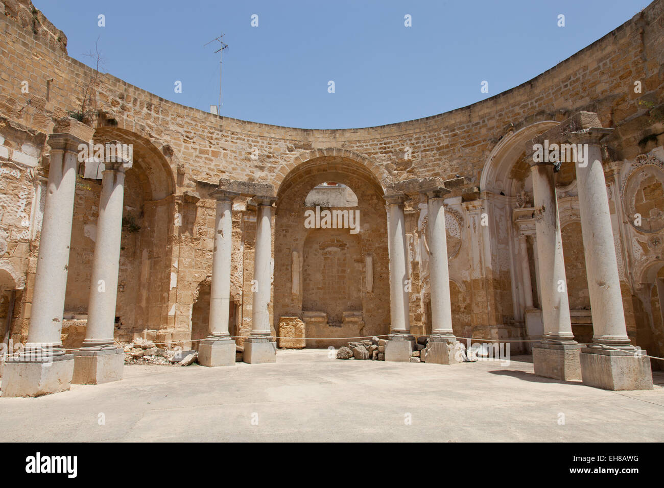 Sant'Ignazio, rovine della chiesa di Mazara del Vallo, Sicilia, Italia, Europa Foto Stock