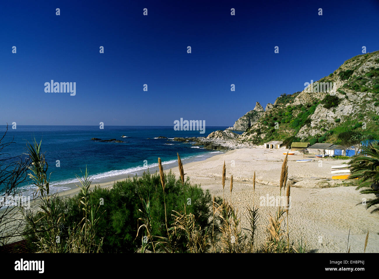 Italia, Calabria, spiaggia di Capo Vaticano Foto Stock