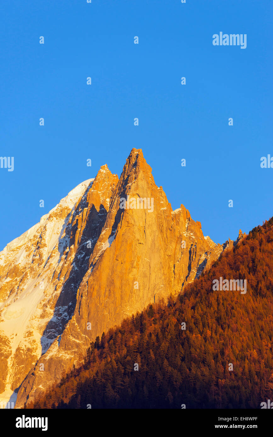 L'Europa, Francia, Haute Savoie, Rodano Alpi, la valle di Chamonix, Les Drus Foto Stock