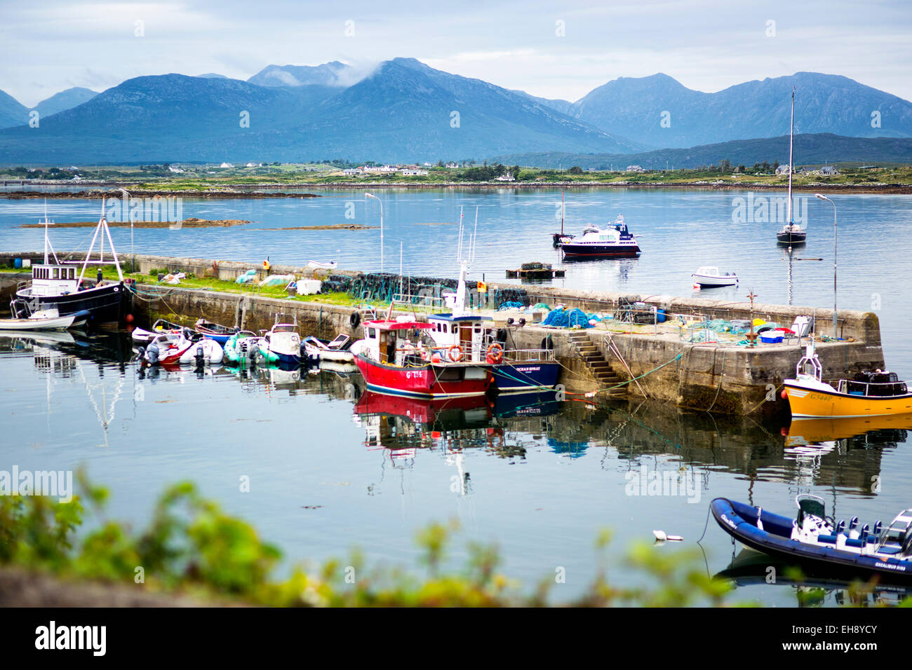 Roundstone, Connemara, Irlanda Foto Stock