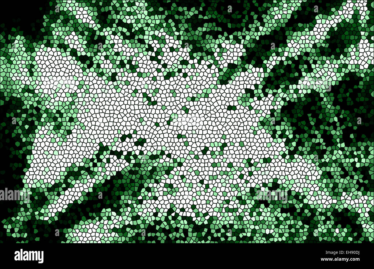 Abstract sfondo verde con texture a mosaico Foto Stock