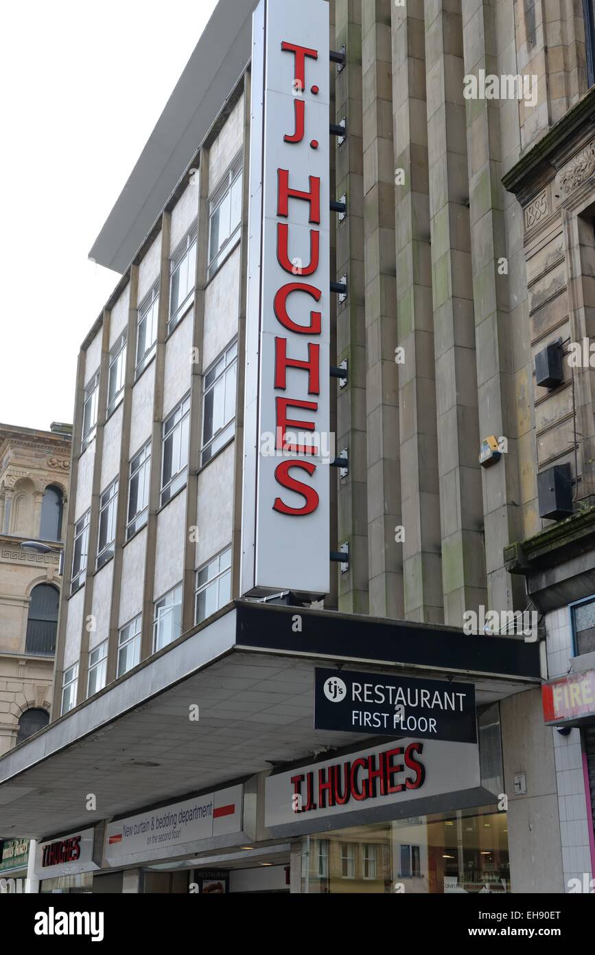TJ Hughes store in Glasgow, Scotland, Regno Unito Foto Stock